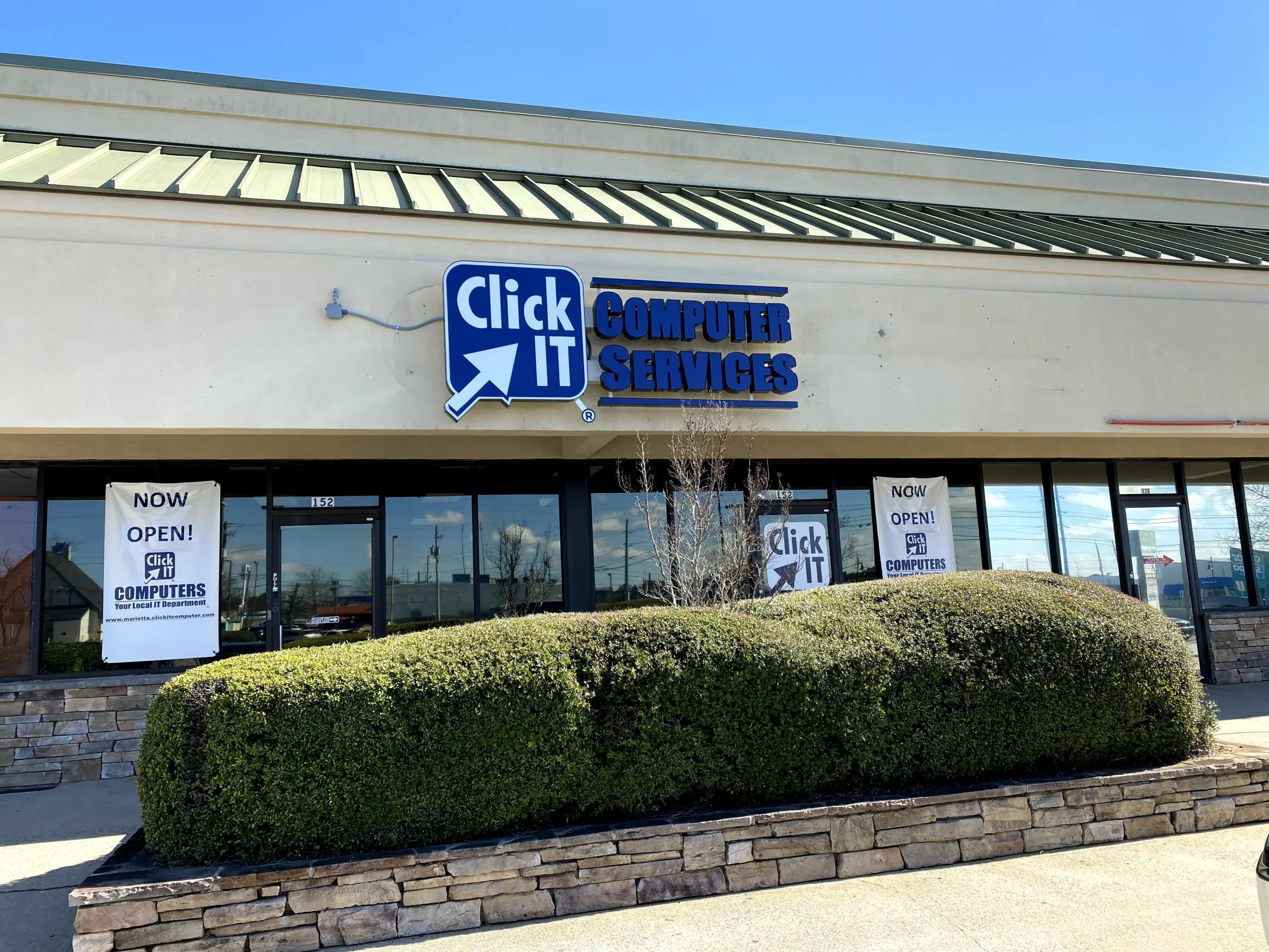 Click IT Computer Services storefront, a managed IT support provider in Marietta, Georgia.